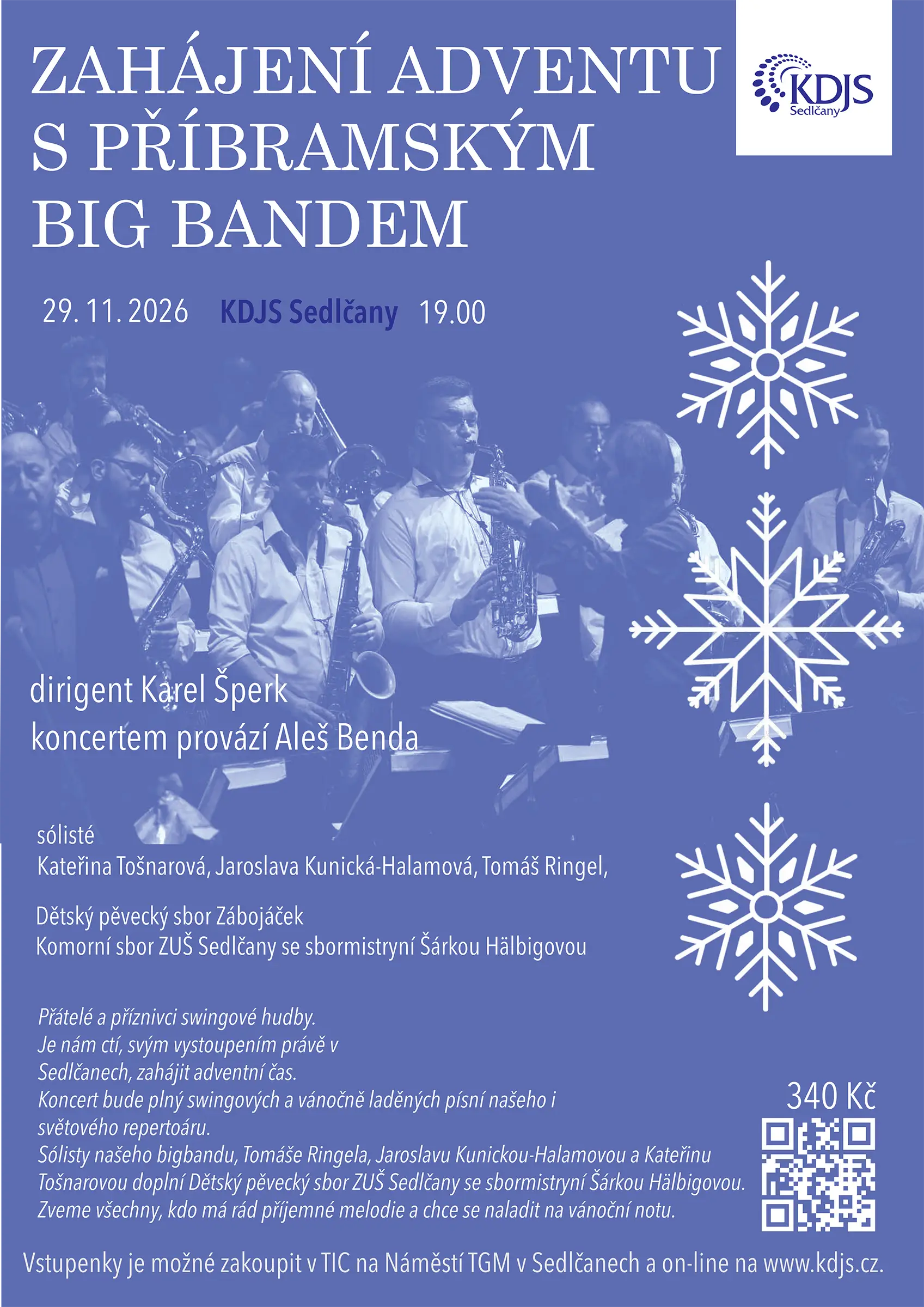 Zahájení Adventu s PŘÍBRAMSKÝM BIG BANDEM